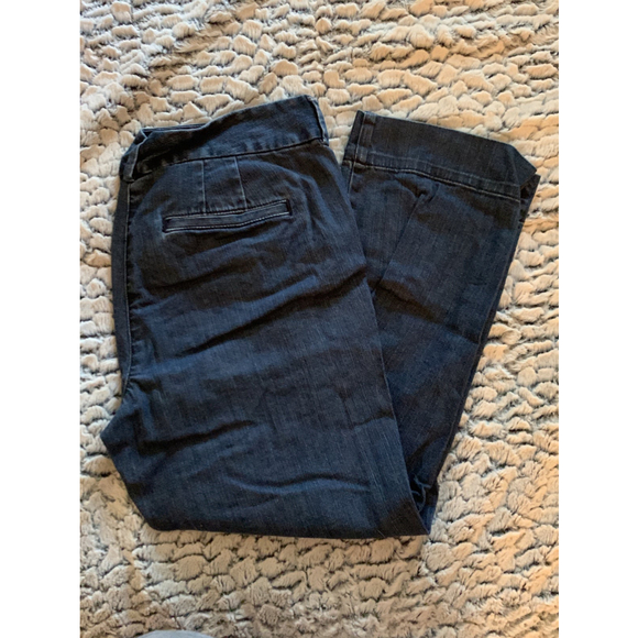 Loft trouser style denim crop pants - Picture 1 of 5